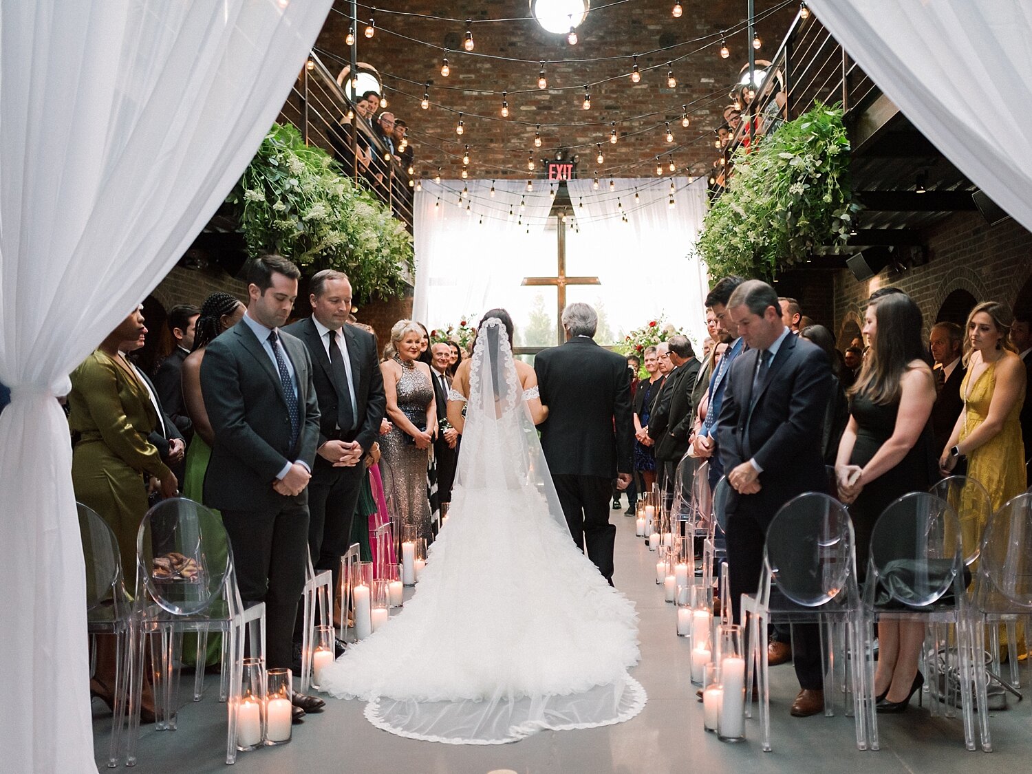 bride enters wedding ceremony with Asher Gardner Photography