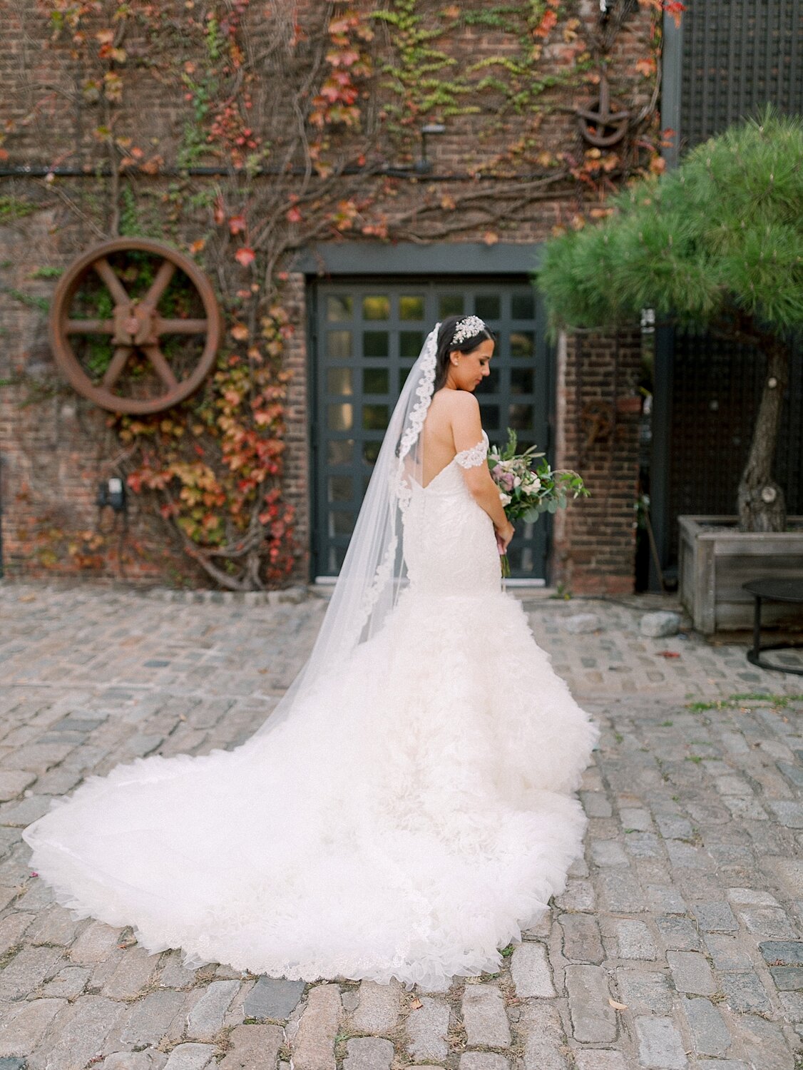 chic bridal portrait in New York with Asher Gardner Photography