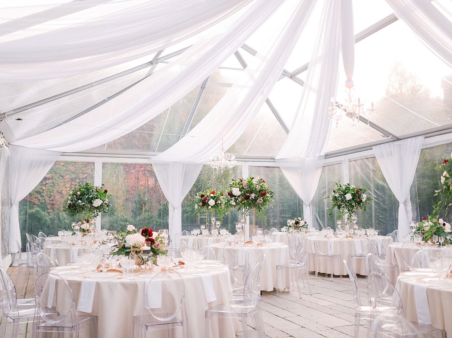 tented outdoor reception at the Foundry photographed by Asher Gardner Photography