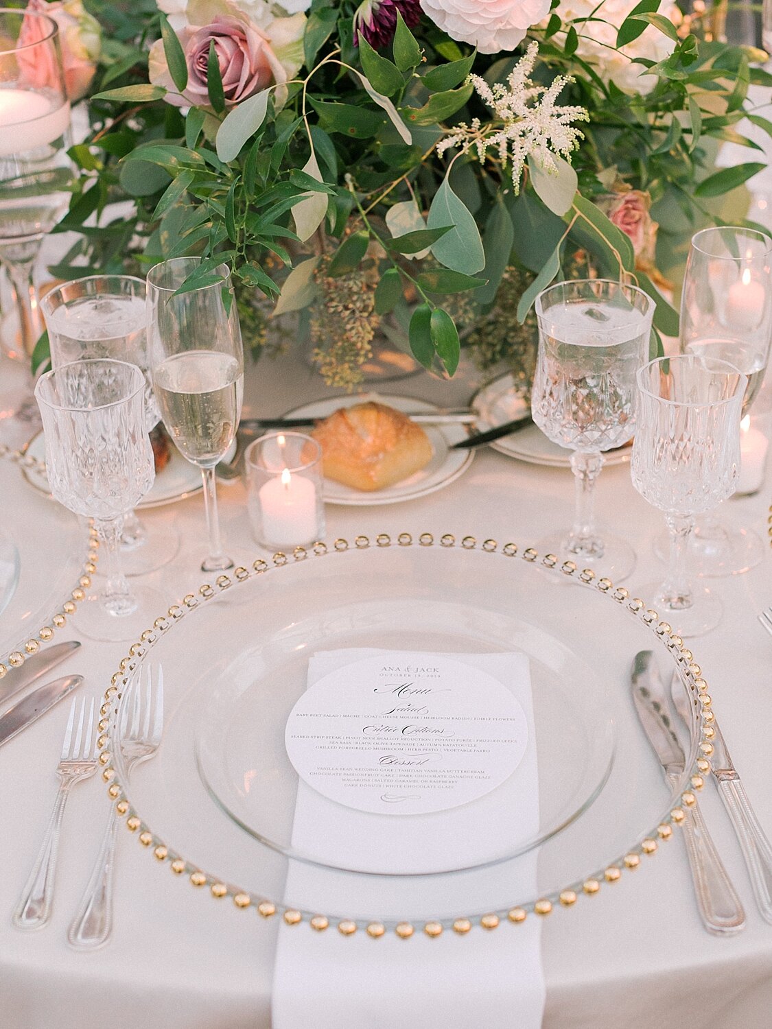 place settings for industrial wedding reception by Asher Gardner Photography