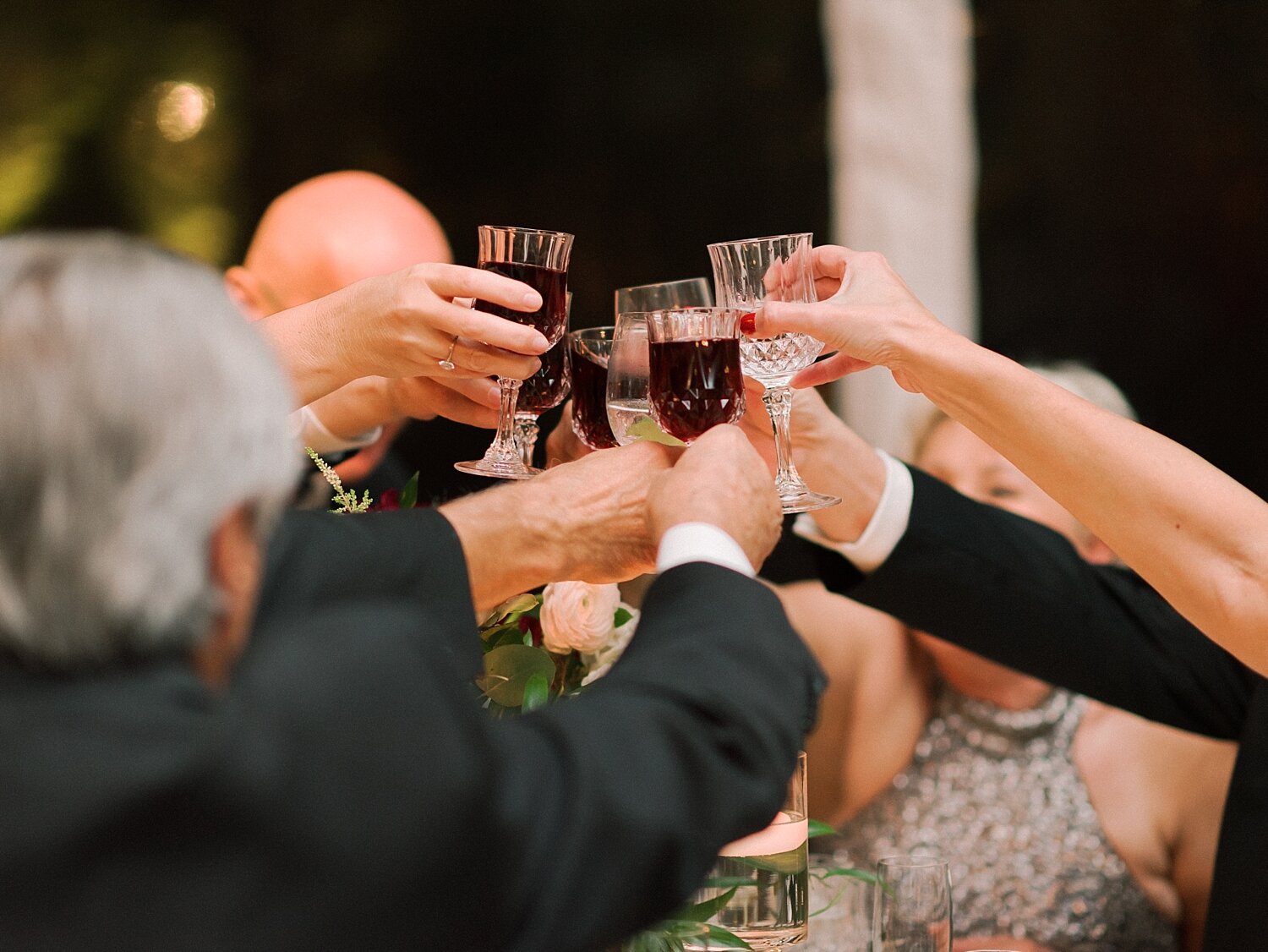 wedding toast photographed by Asher Gardner Photography