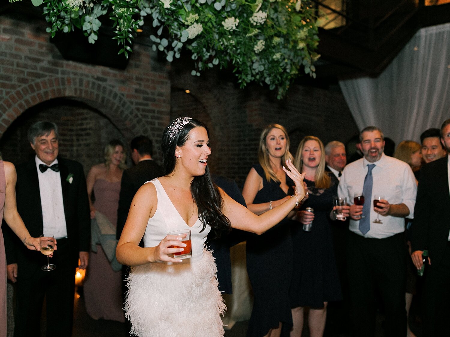 bride dances at reception with Asher Gardner Photography
