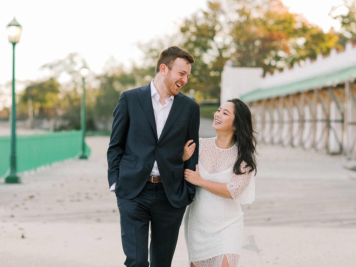Rye Playland beach engagement session photographed by Asher Gardner Photography
