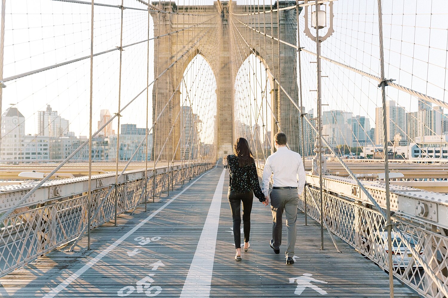 Iconic engagement session in Dumbo with Asher Gardner Photography