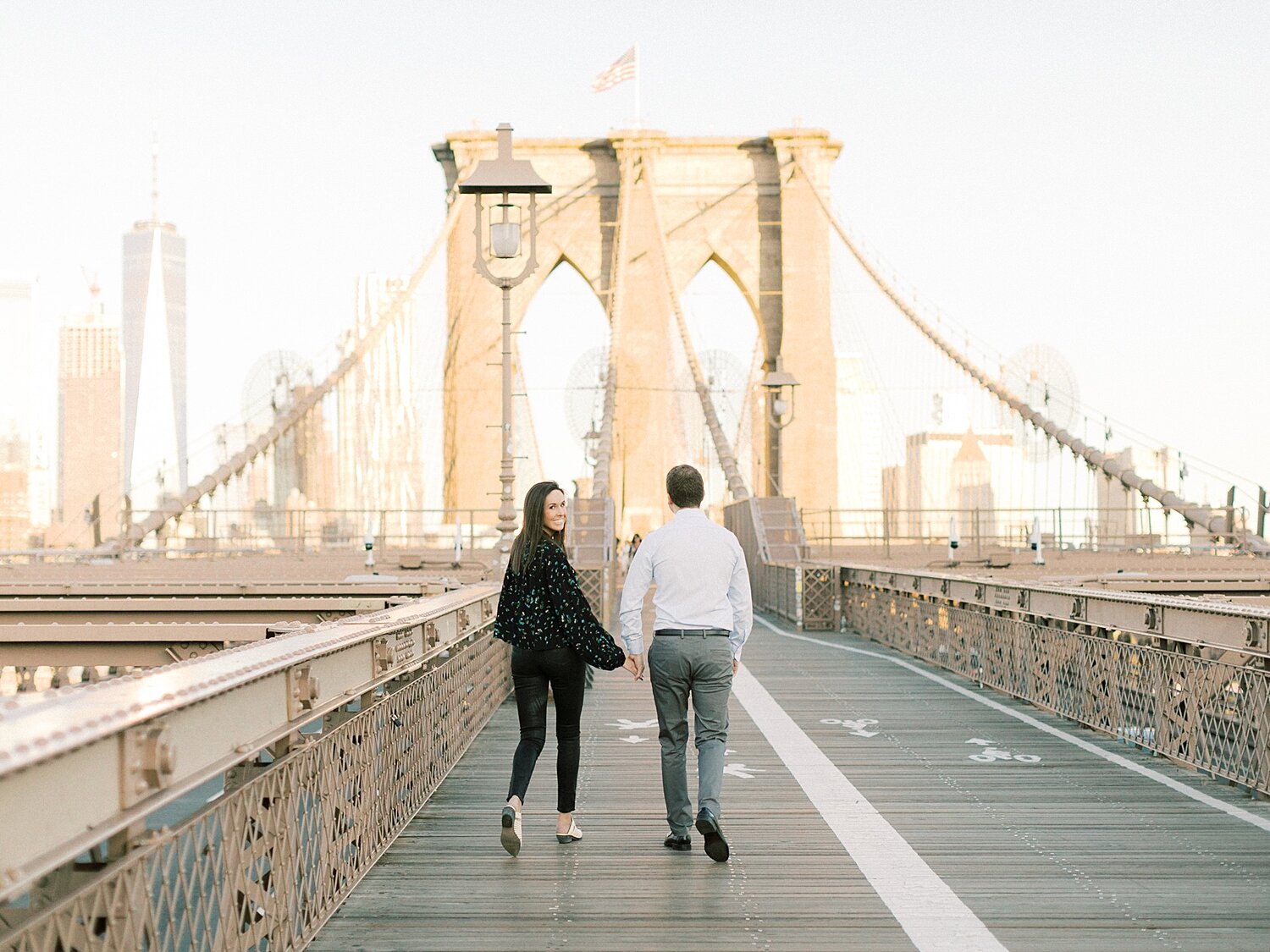 engagement portraits in DUMBO with Asher Gardner Photography