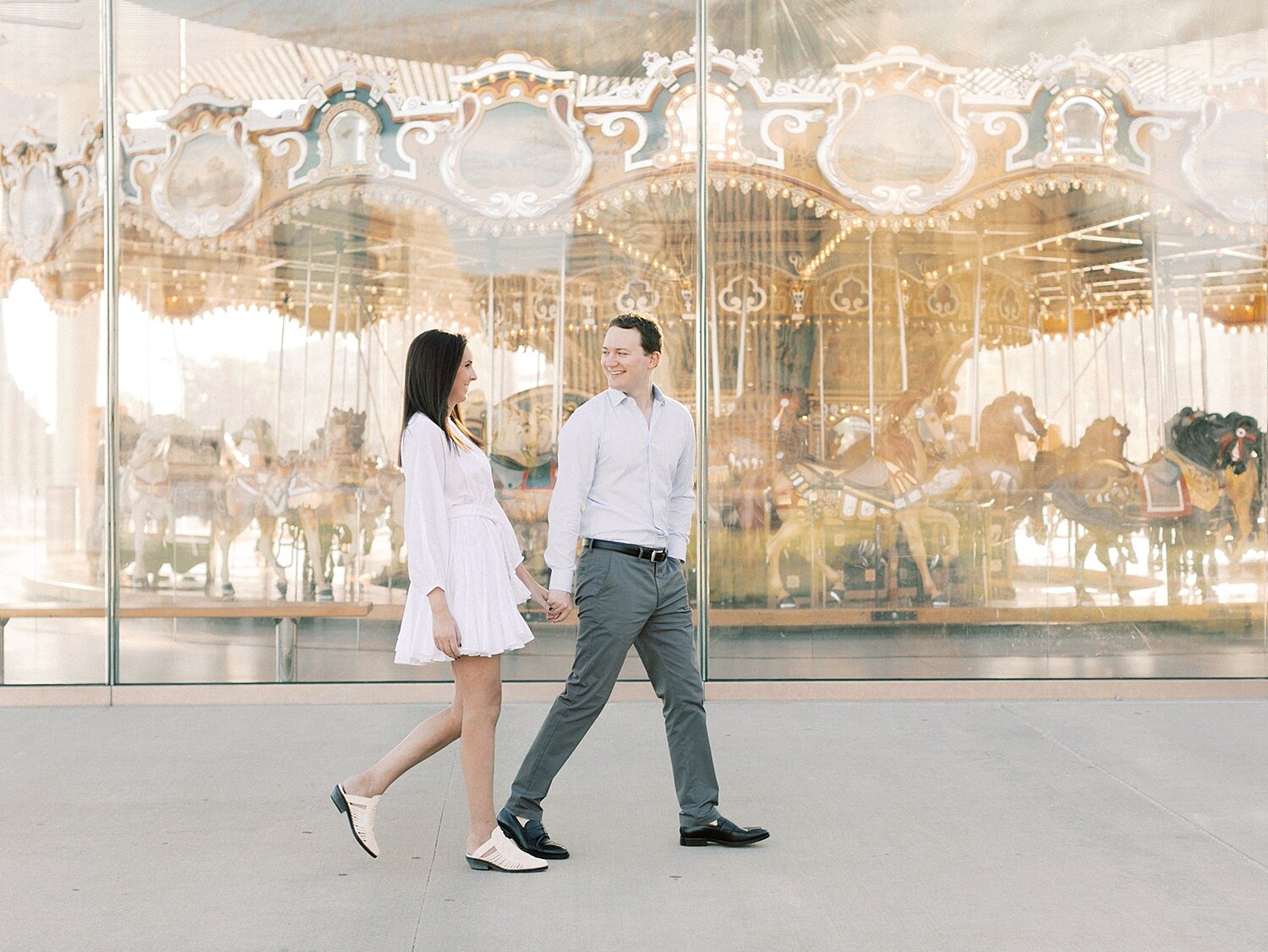 iconic engagement session in DUMBO with Asher Gardner Photography