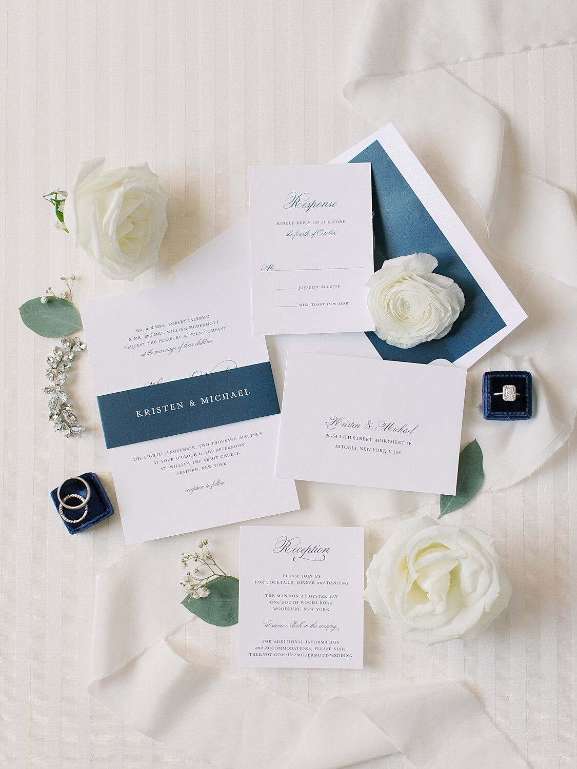 Elegant wedding stationery by Shine Wedding Invitations photographed by Asher Gardner Photography