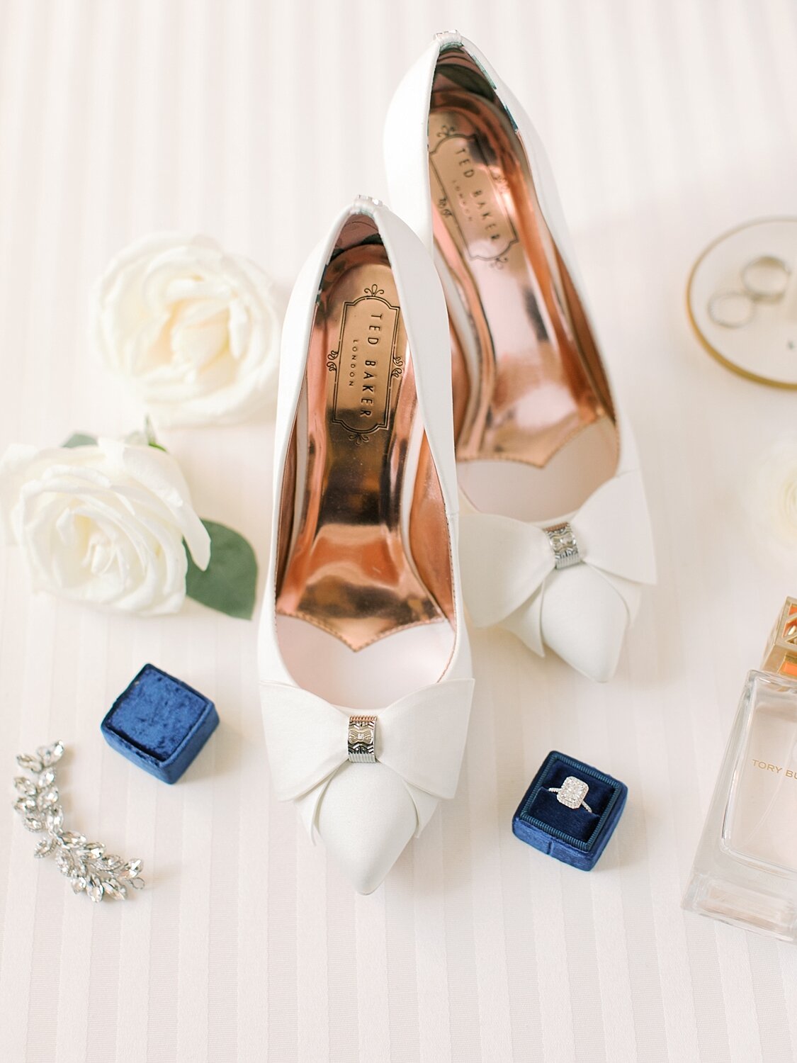 bride's details and shoes photographed by NYC wedding photographer Asher Gardner Photography