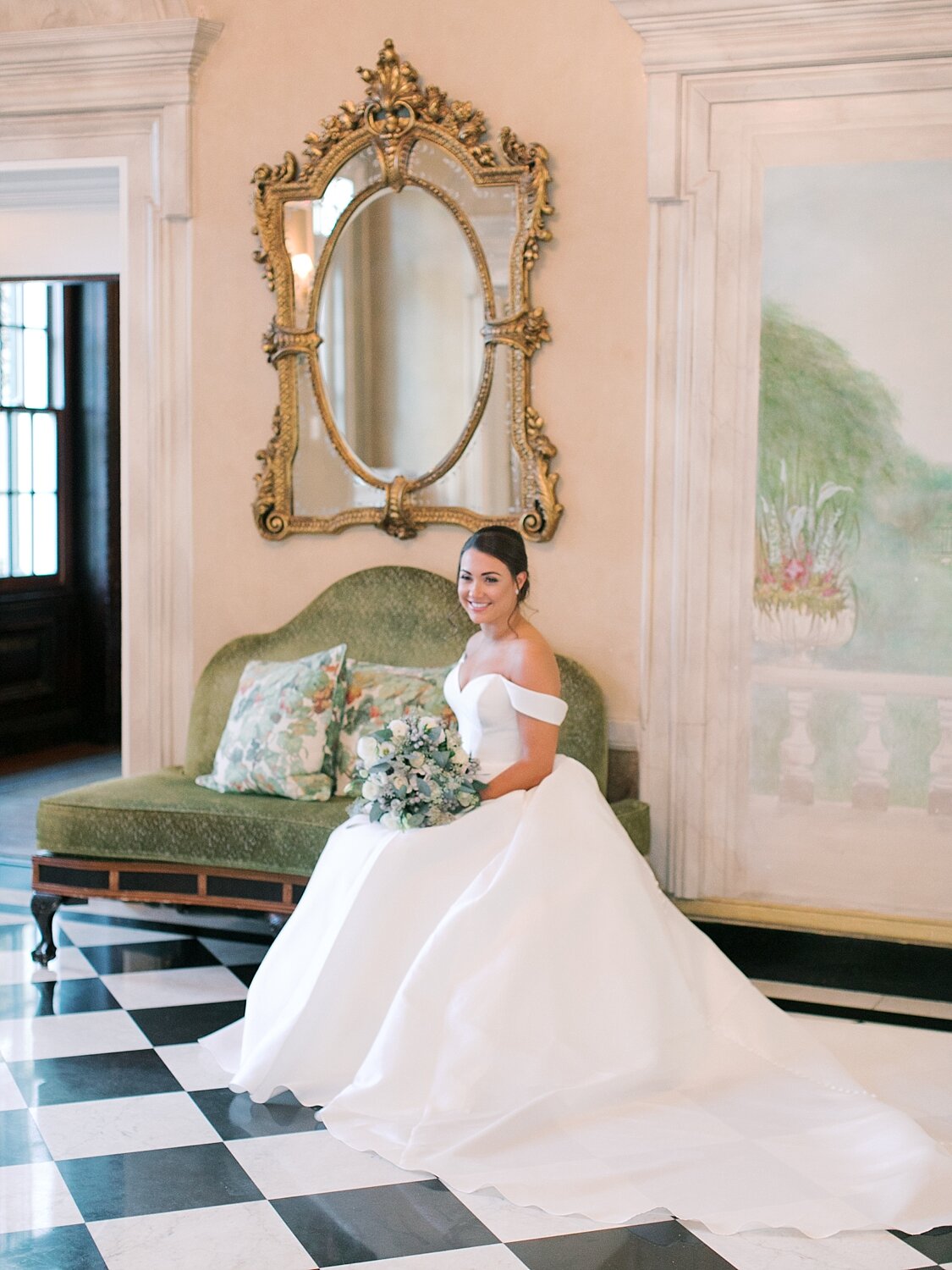wedding portraits at the Mansion at Oyster Bay by Asher Gardner Photography