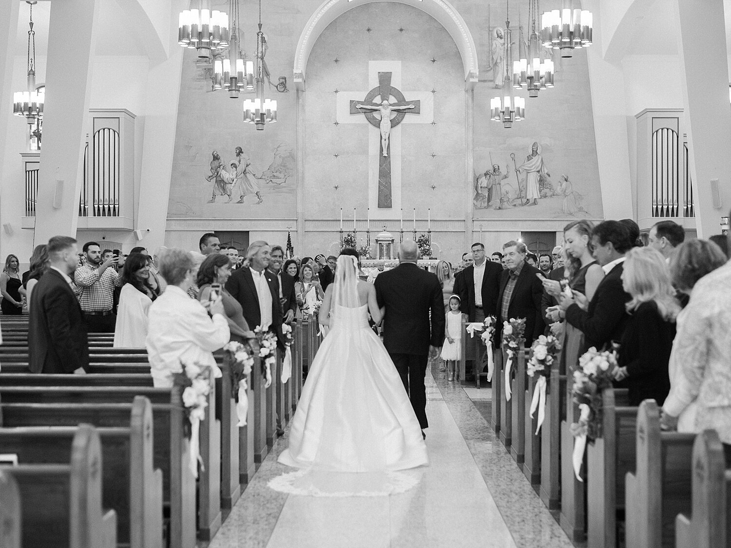 traditional church wedding ceremony in Long Island photographed by Asher Gardner Photography