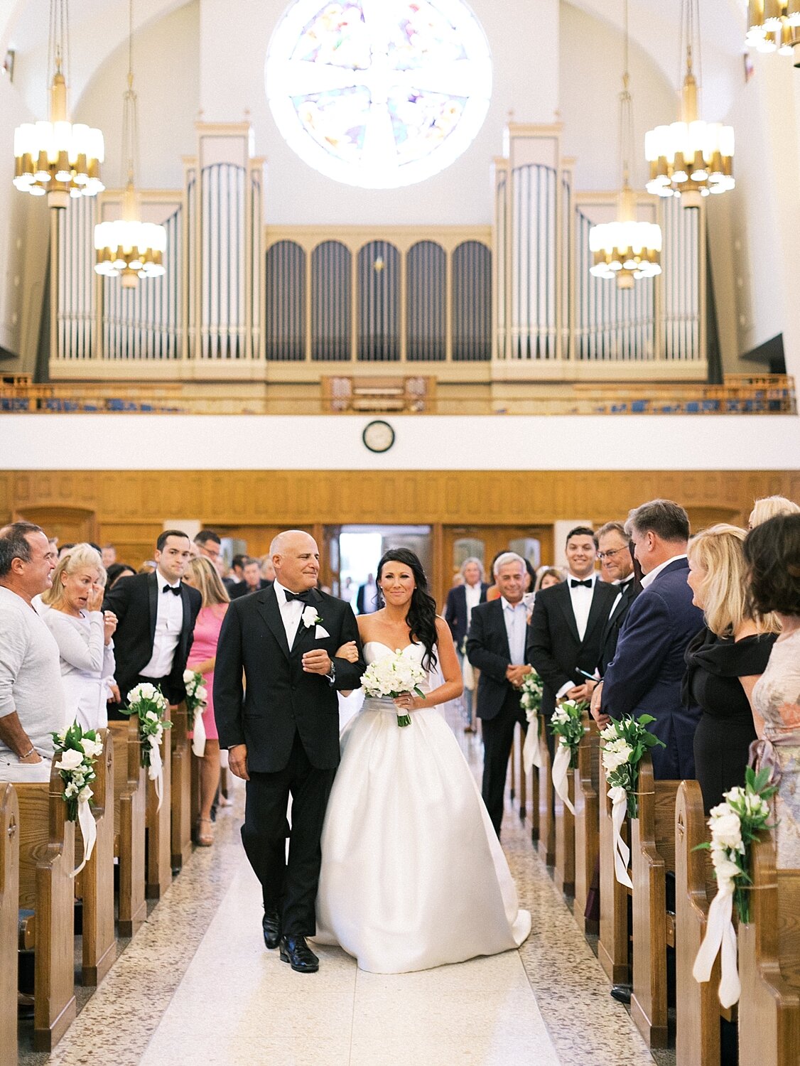 traditional church wedding ceremony in Long Island photographed by Asher Gardner Photography