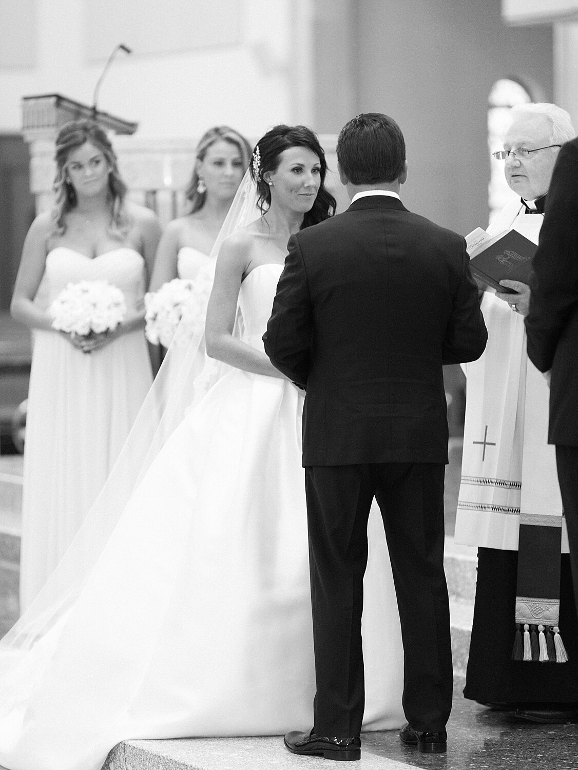 traditional church wedding ceremony in Long Island photographed by Asher Gardner Photography