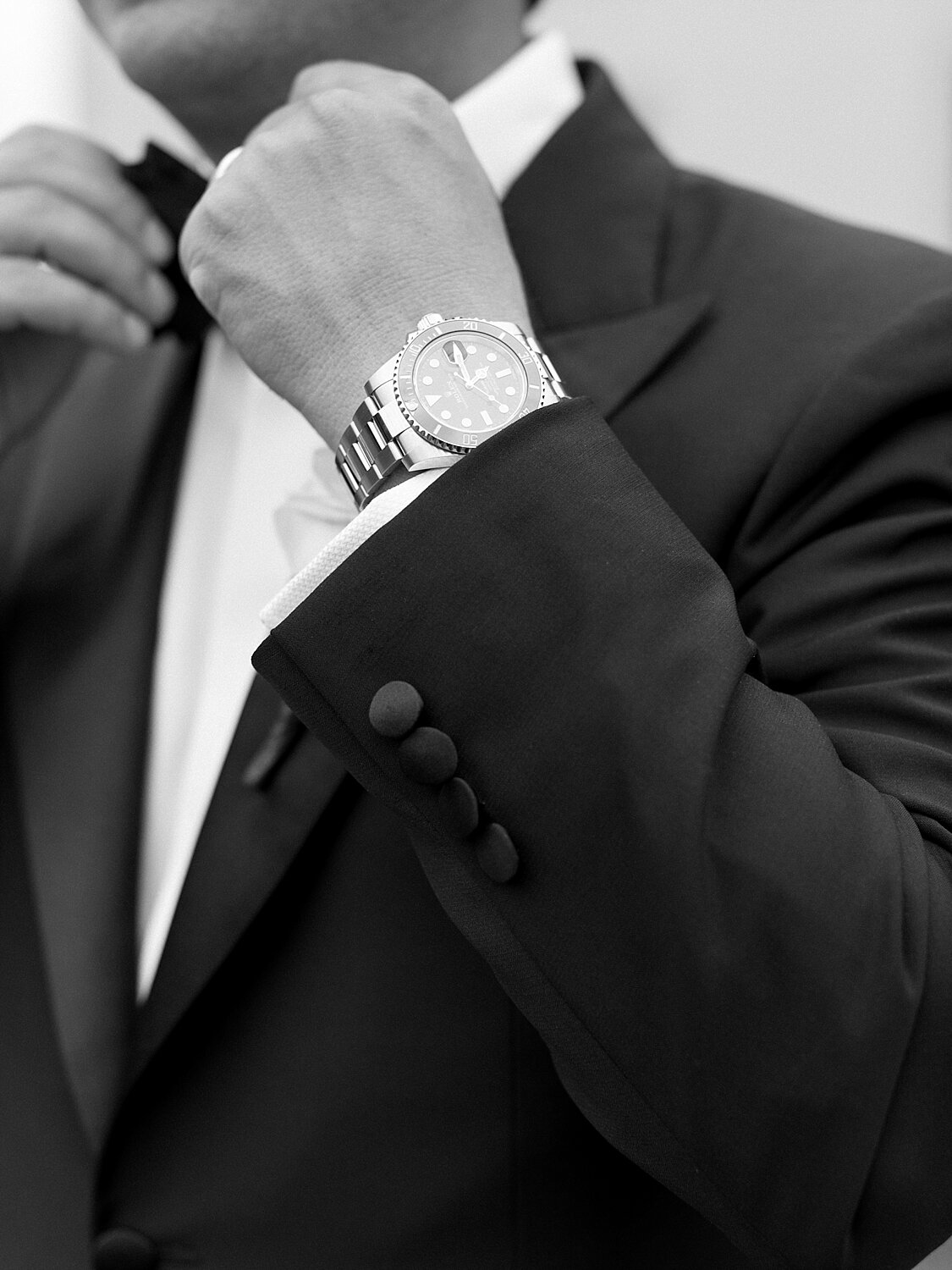 groom's Rolex photographed by Asher Gardner Photography