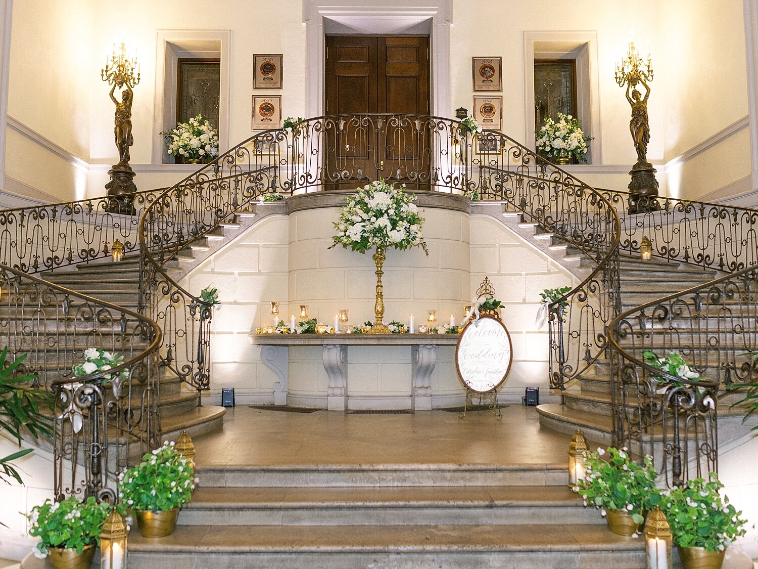 Oheka Castle wedding reception details photographed by Asher Gardner Photography