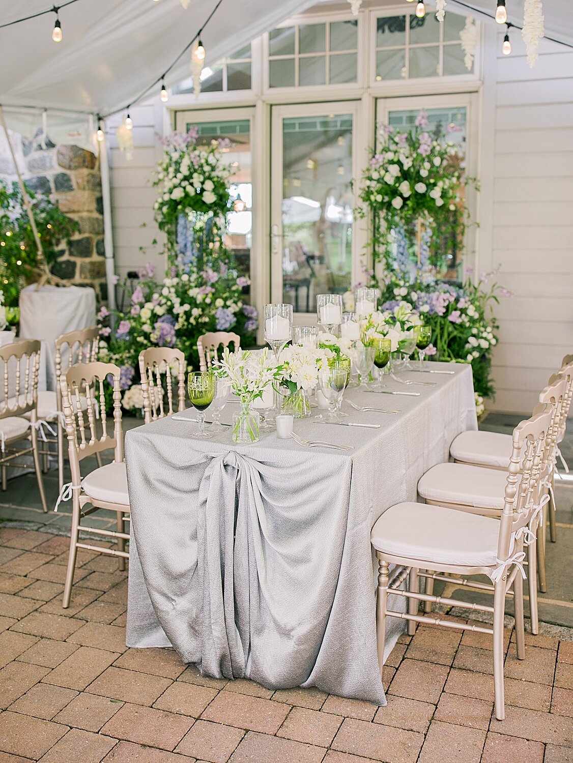 tented wedding reception for private home wedding reception | Stylish Private Home Wedding Inspiration | Asher Gardner Photography