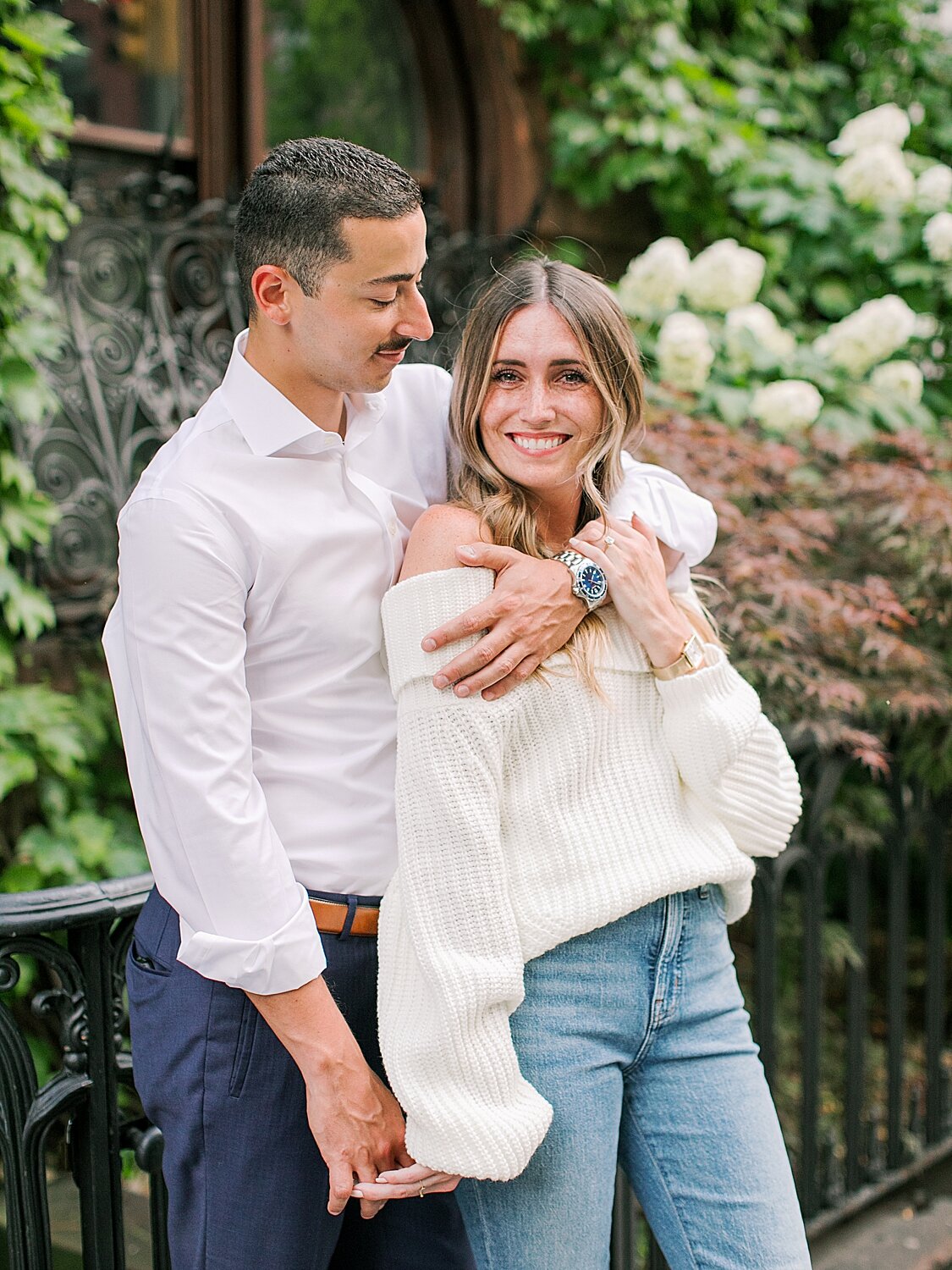 engagement photos with New York City couple | Asher Gardner Photography | The Village engagement session