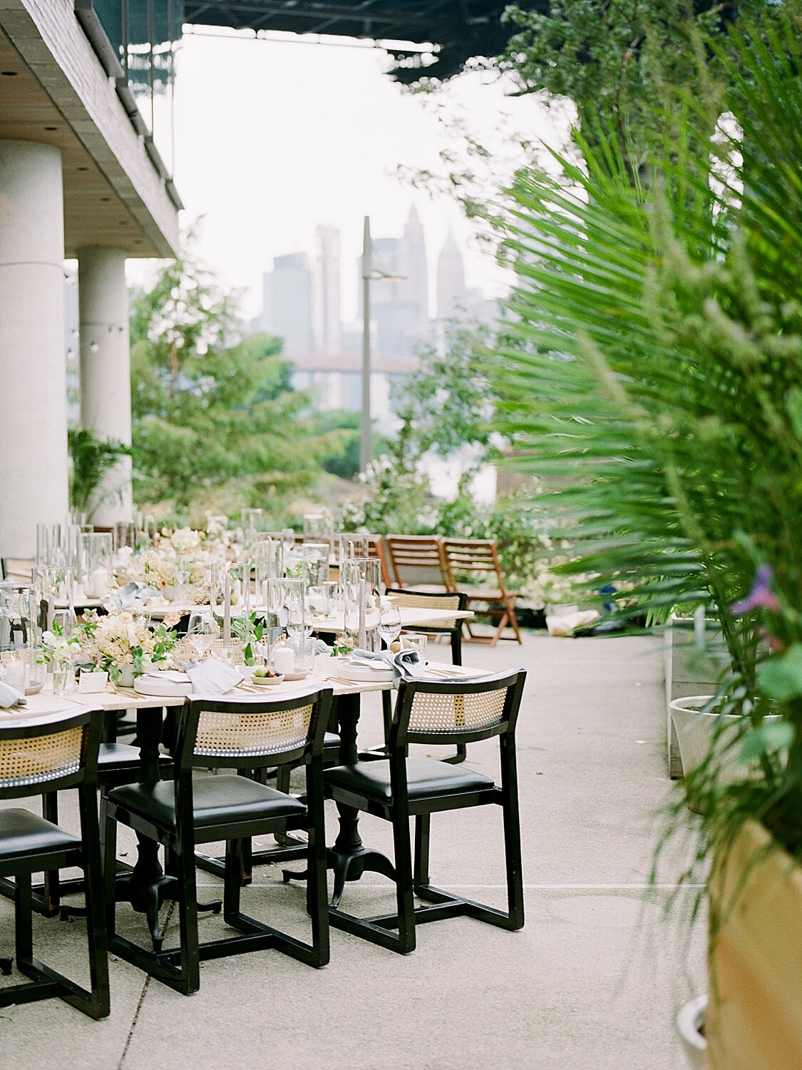 reception seating at Celestine | Asher Gardner Photography | Intimate Ceremony in DUMBO New York