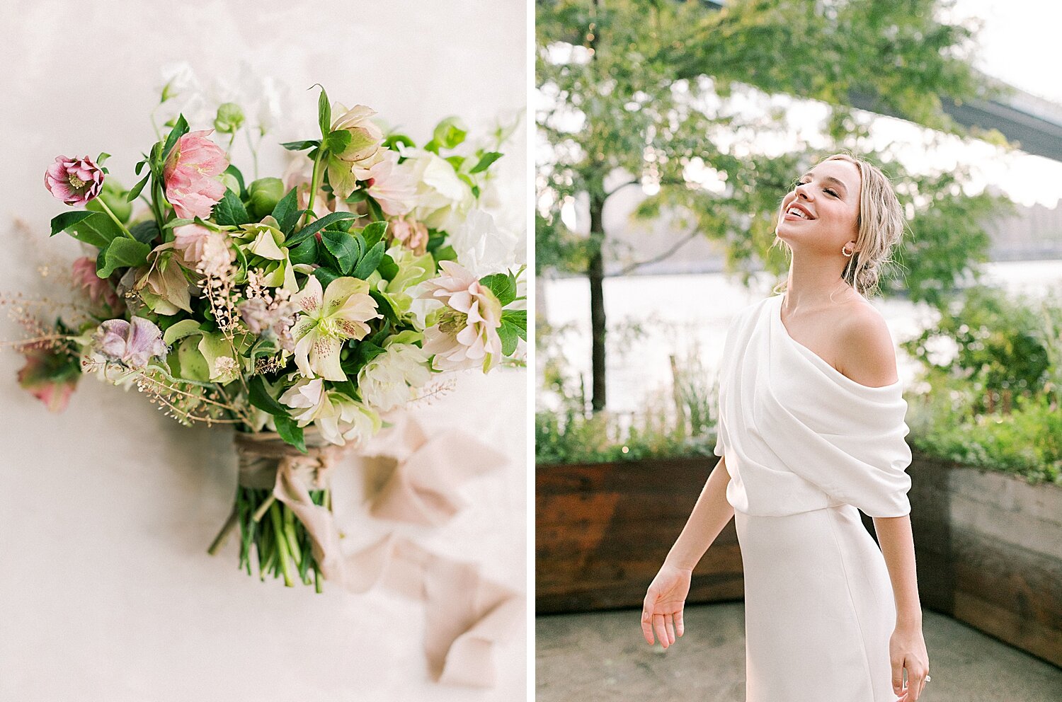 details for intimate wedding ceremony at Celestine | Asher Gardner Photography | Intimate Ceremony in DUMBO New York