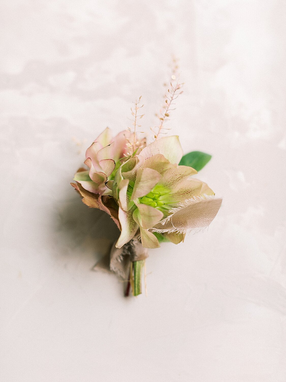 simple boutonnière for groom during summer wedding | Asher Gardner Photography | Intimate Ceremony in DUMBO New York