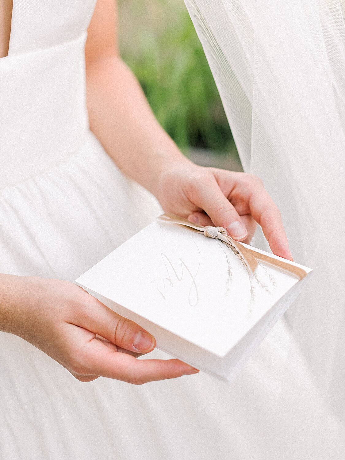 bride reads vows to groom | Asher Gardner Photography | Intimate Ceremony in DUMBO New York