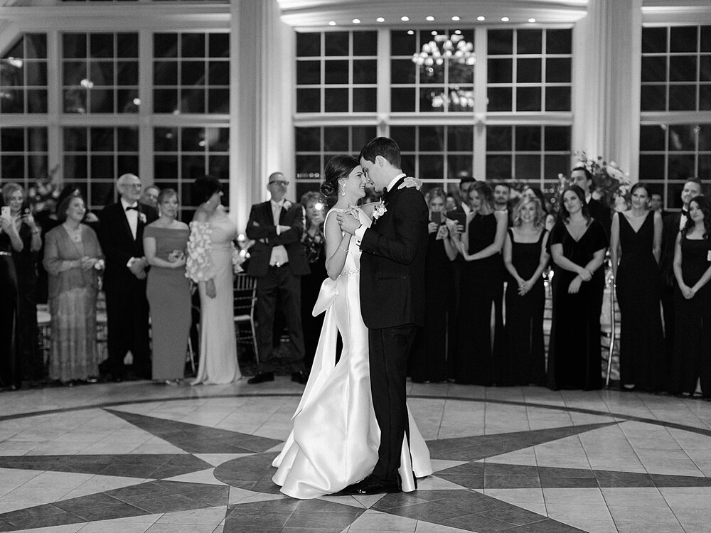 newlyweds dance at wedding reception at Ashford Estate | Tri-State area wedding venues photographed by Asher Gardner Photography