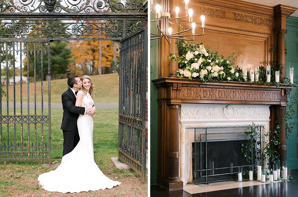 classic fall wedding at Natirar Mansion | Tri-State area wedding venues photographed by Asher Gardner Photography