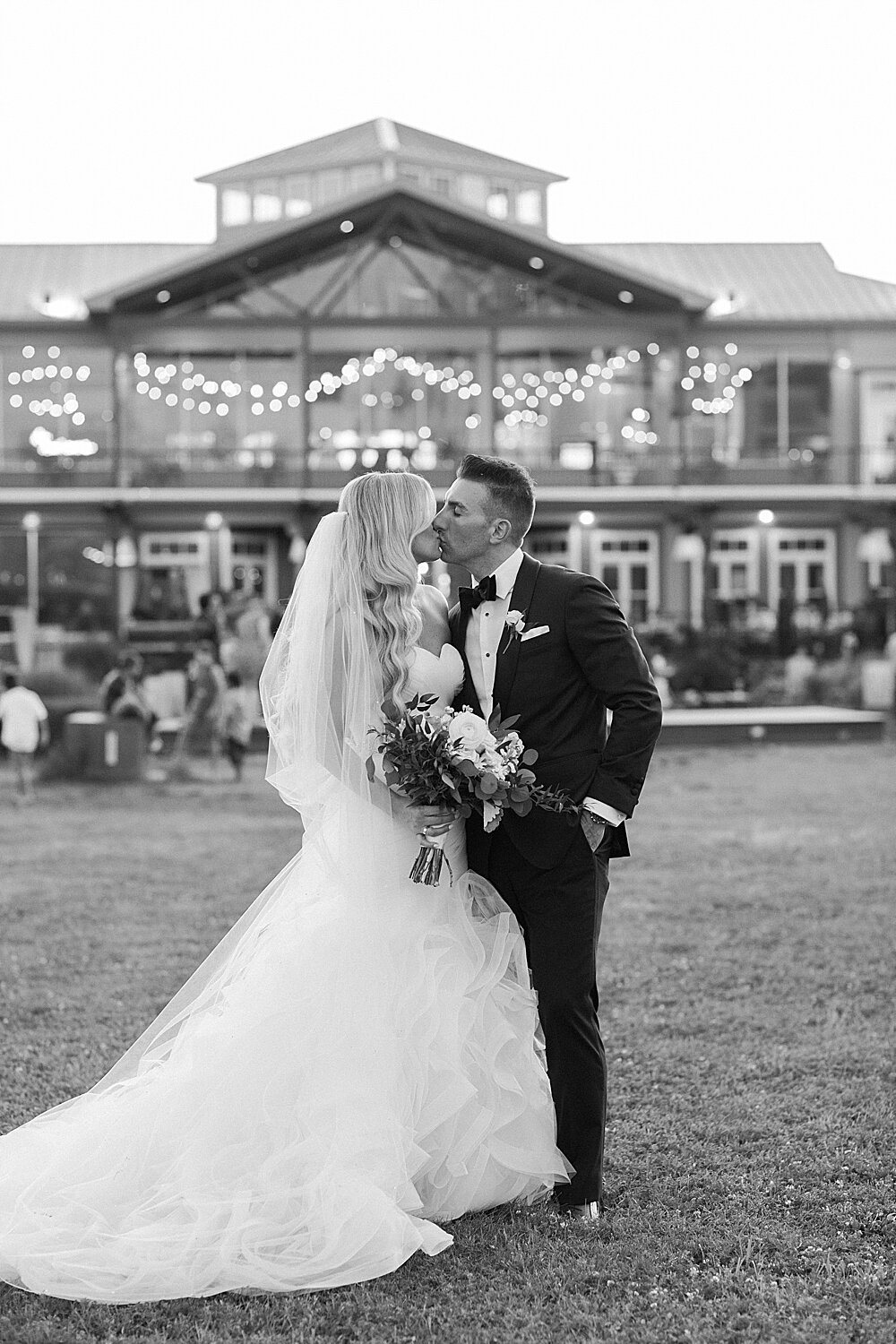 romantic wedding portraits at Liberty House in New Jersey | Tri-State area wedding venues photographed by Asher Gardner Photography