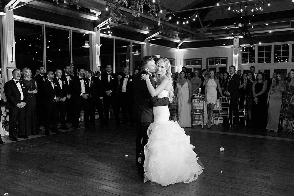 bride and groom dance at Liberty House | Tri-State area wedding venues photographed by Asher Gardner Photography
