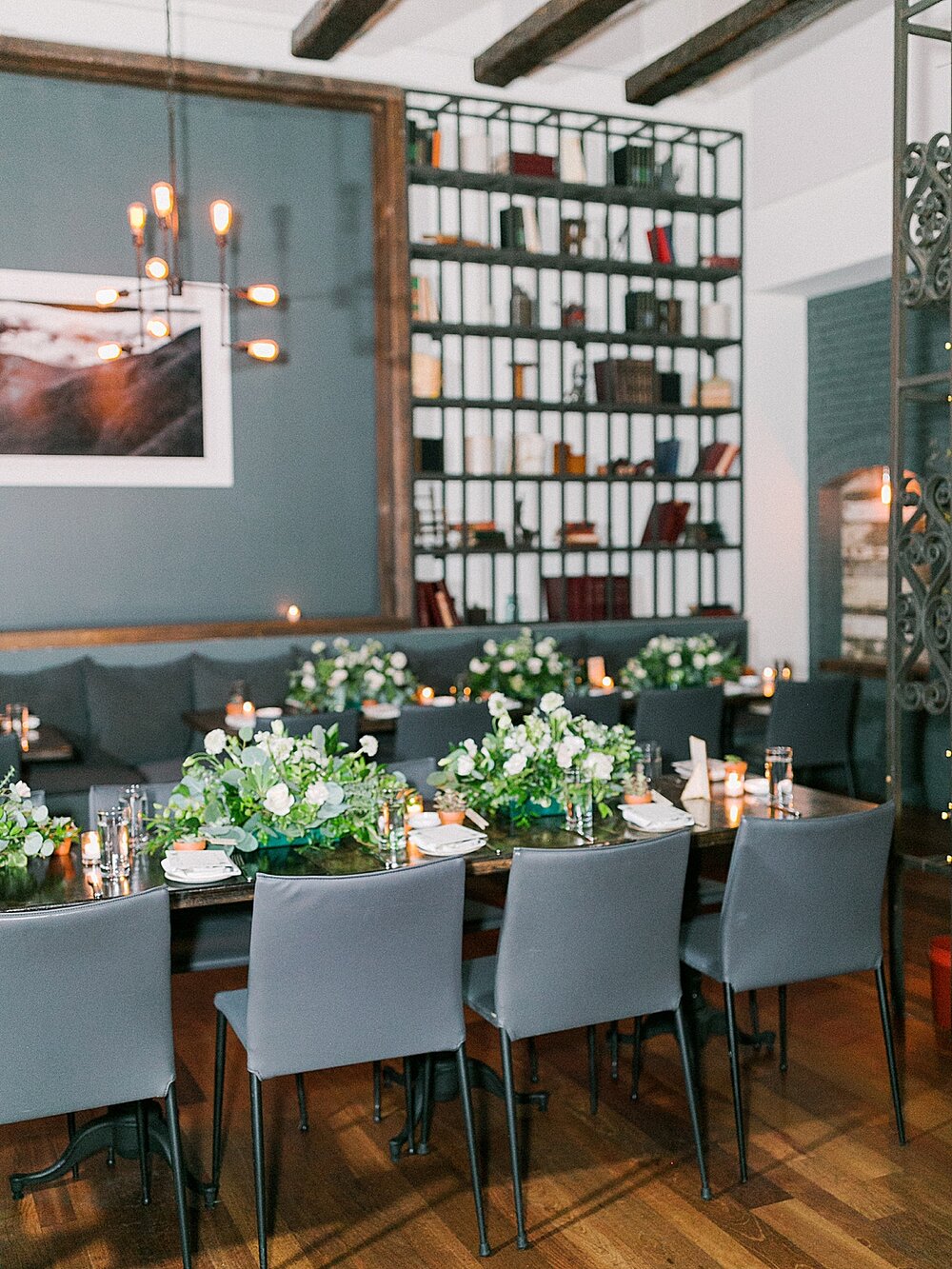 The Milling Room wedding reception on upper West Side | Tri-State area wedding venues photographed by Asher Gardner Photography