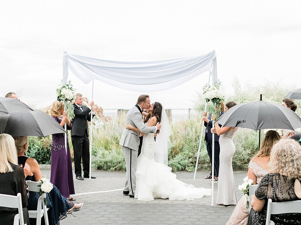 Jewish wedding ceremony at Battery Gardens | Tri-State area wedding venues photographed by Asher Gardner Photography