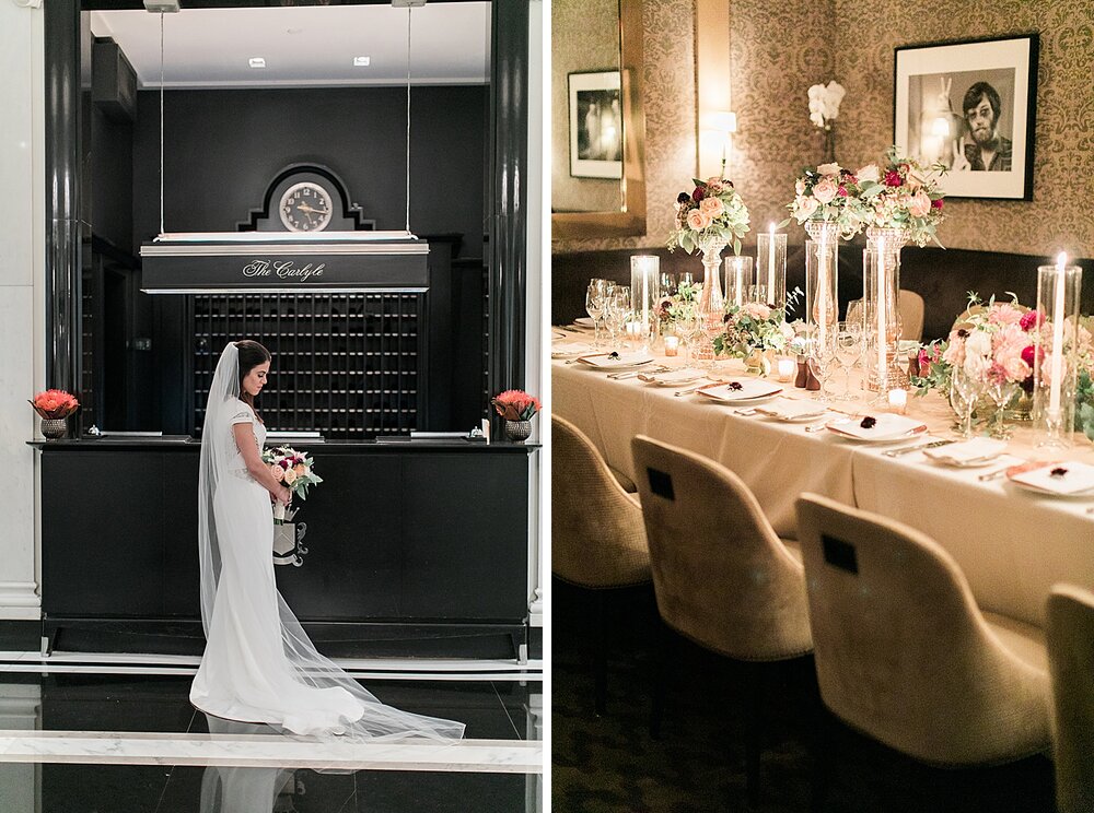 The Carlyle wedding portraits of bride | Tri-State area wedding venues photographed by Asher Gardner Photography