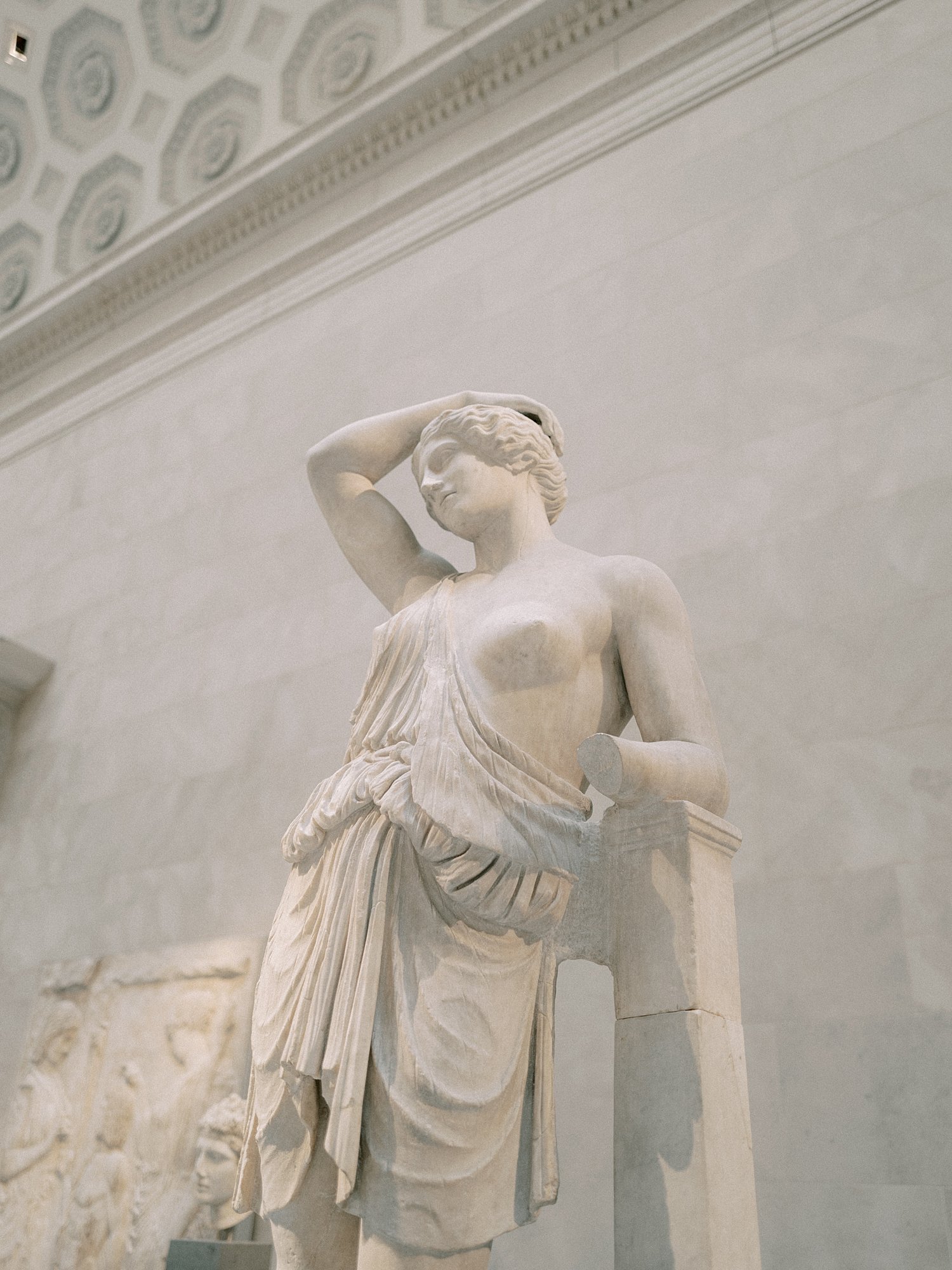 statue inside the Metropolitan Museum of Art