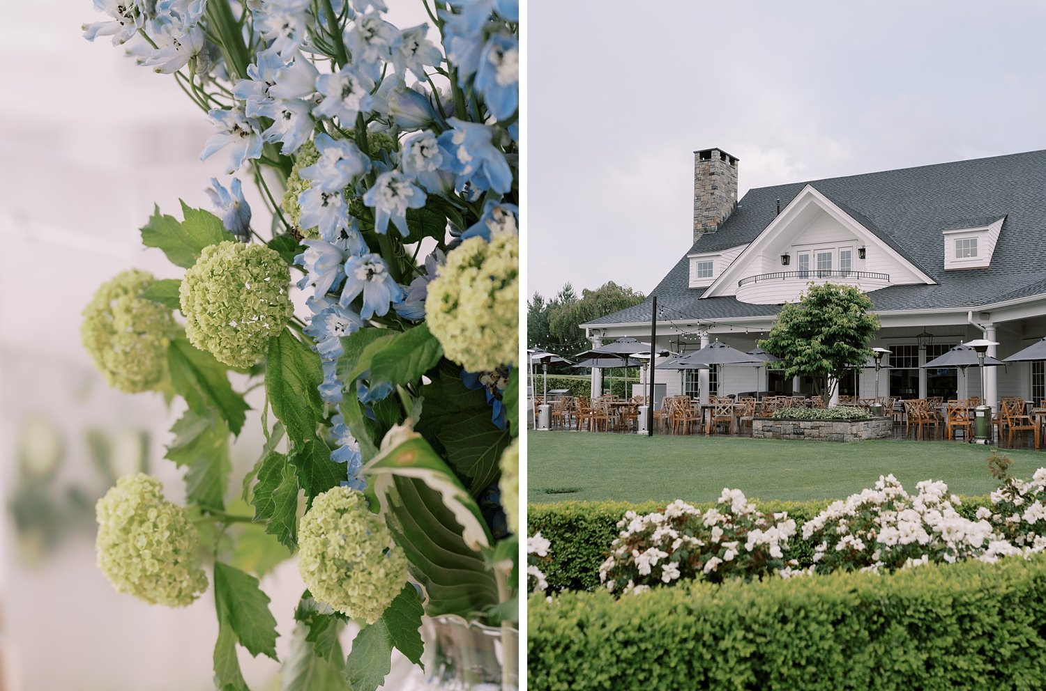 The Country Club of New Canaan wedding day in New England
