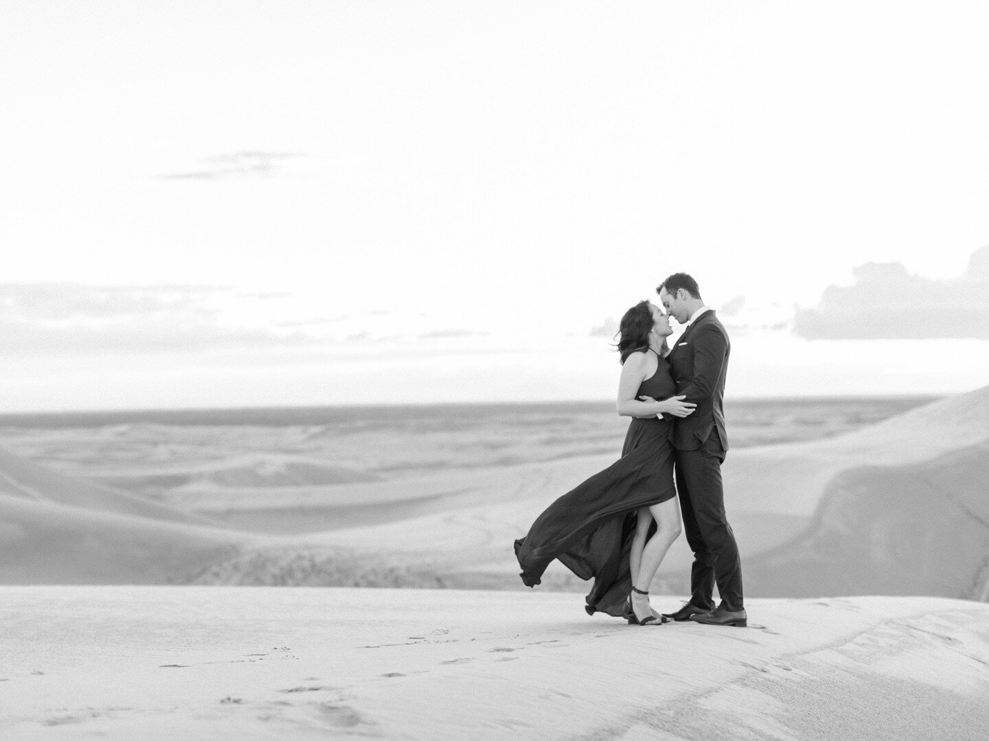 Does a sand dune engagement session even need a caption?