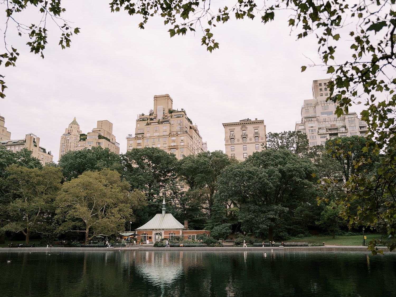 engagement portraits in Central Park at the Bethesda Terrace and Fountain