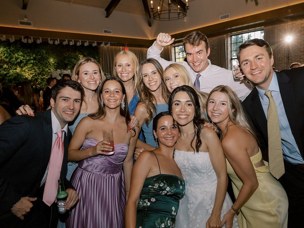 guests dance during Pendry Natirar wedding reception