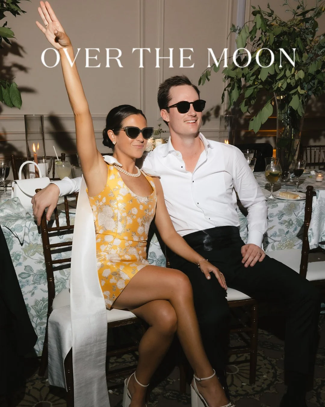 Over the Moon to be featured on @overthemoon⁠
⁠
&quot; @beatrix_bartlett wanted a &quot;classic but chic, country club look&quot; for her black-tie wedding at @woodwaycountryclub. &quot;I wore the Amsale Charleston gown paired with a removable @carol