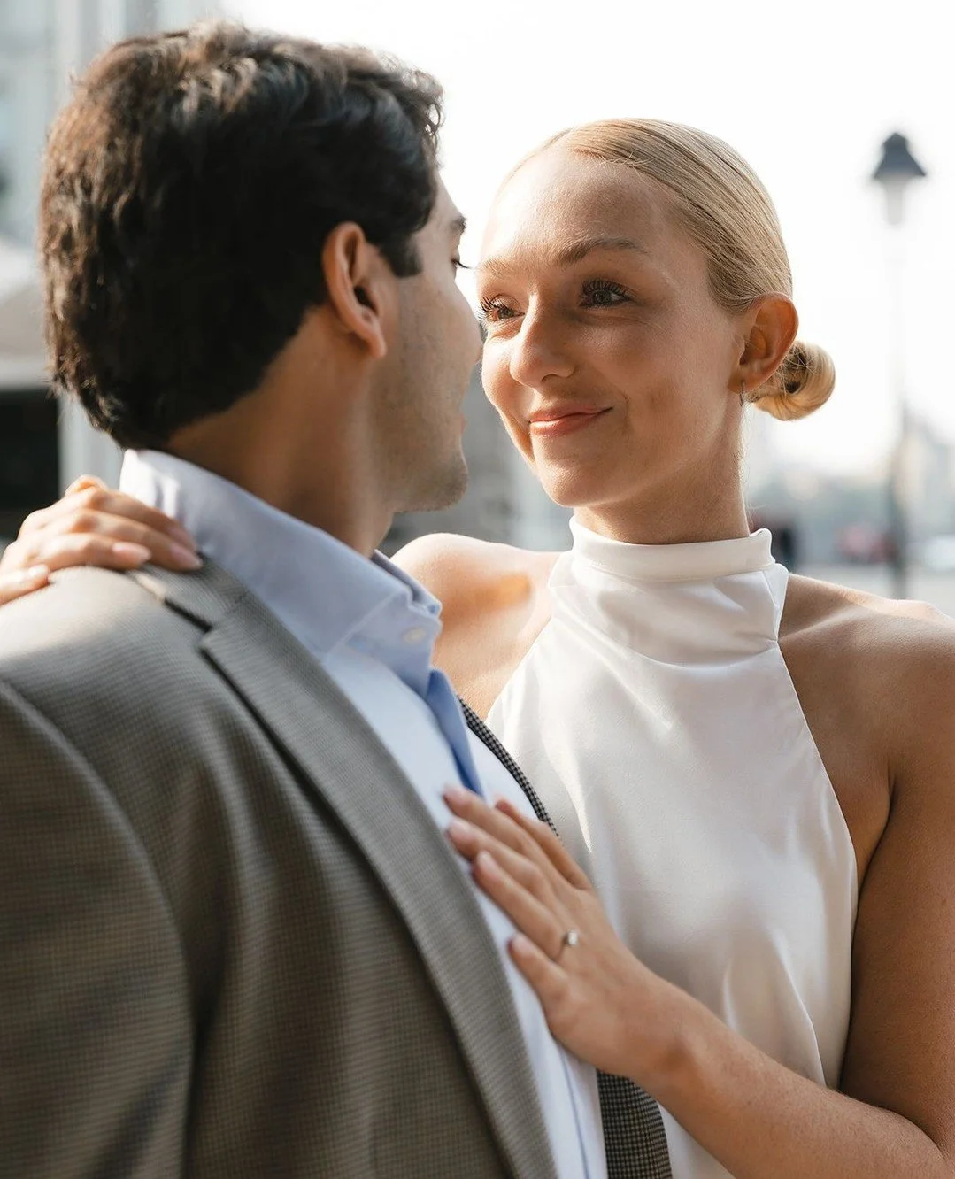"The best thing to hold onto in life is each other." &ndash; Audrey Hepburn⁠
⁠
#nycengagementsession #nycengagement #fineartweddingphotographynyc #editorialengagementphotography
