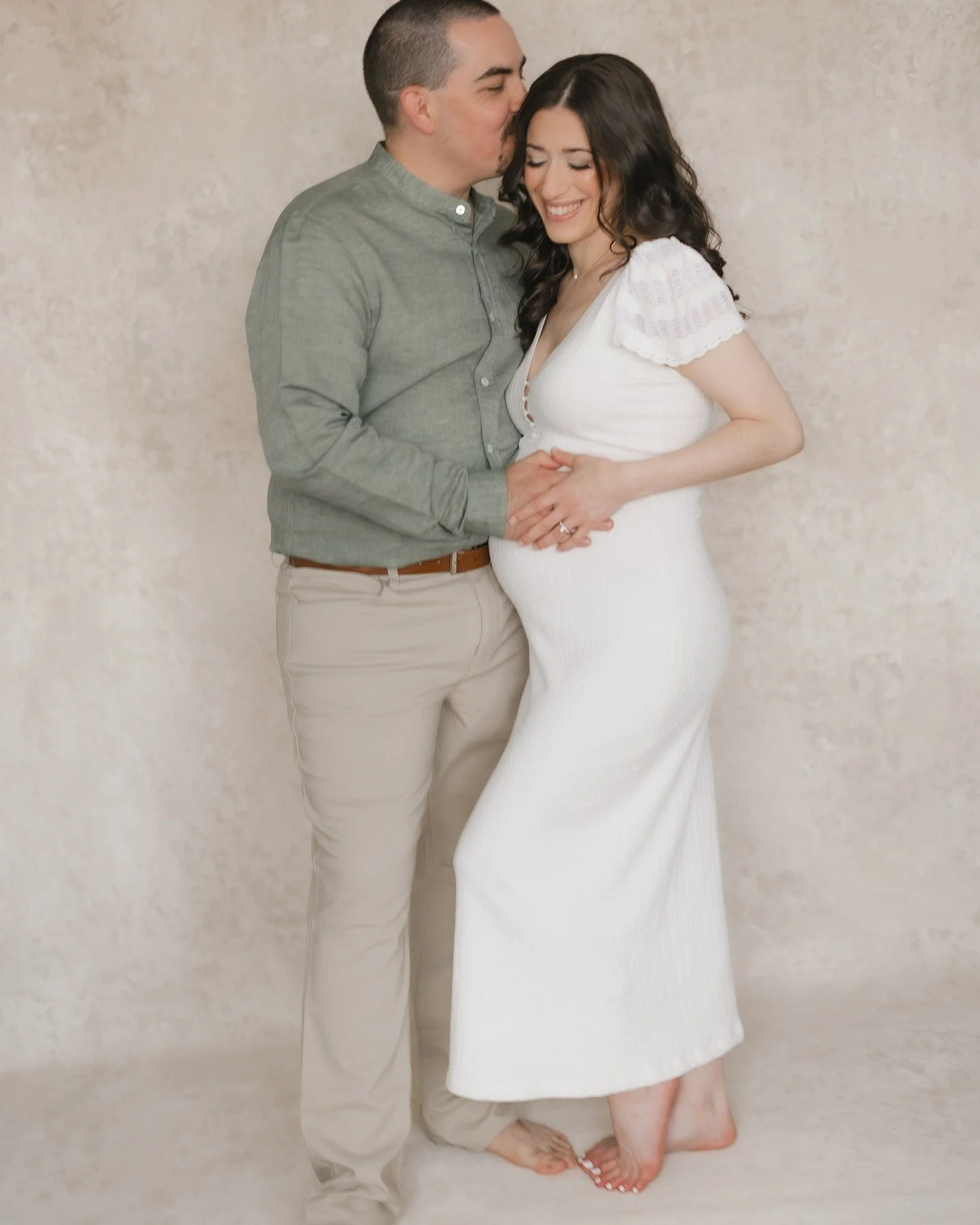 It is a job to watch this family grow and blossom.  I've worked with these two for years - photographing their wedding, two anniversary sessions, maternity session and more!⁠
⁠
I really love doing studio sessions on film (this is medium format)! Stud