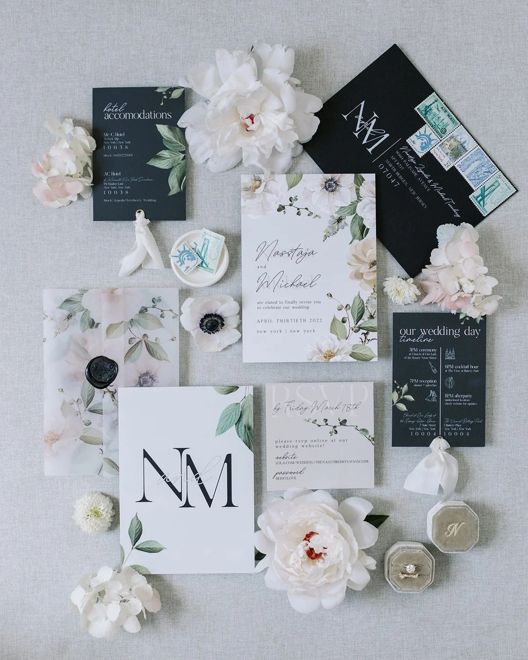 Modern with a whimisical, romantic touch. ⁠🤍 As we head into a new year of weddings, we're loving the intentional, thoughtful and personal touches couples are adding. Elevated designs are just the beginning of creating a beautiful guests experience.