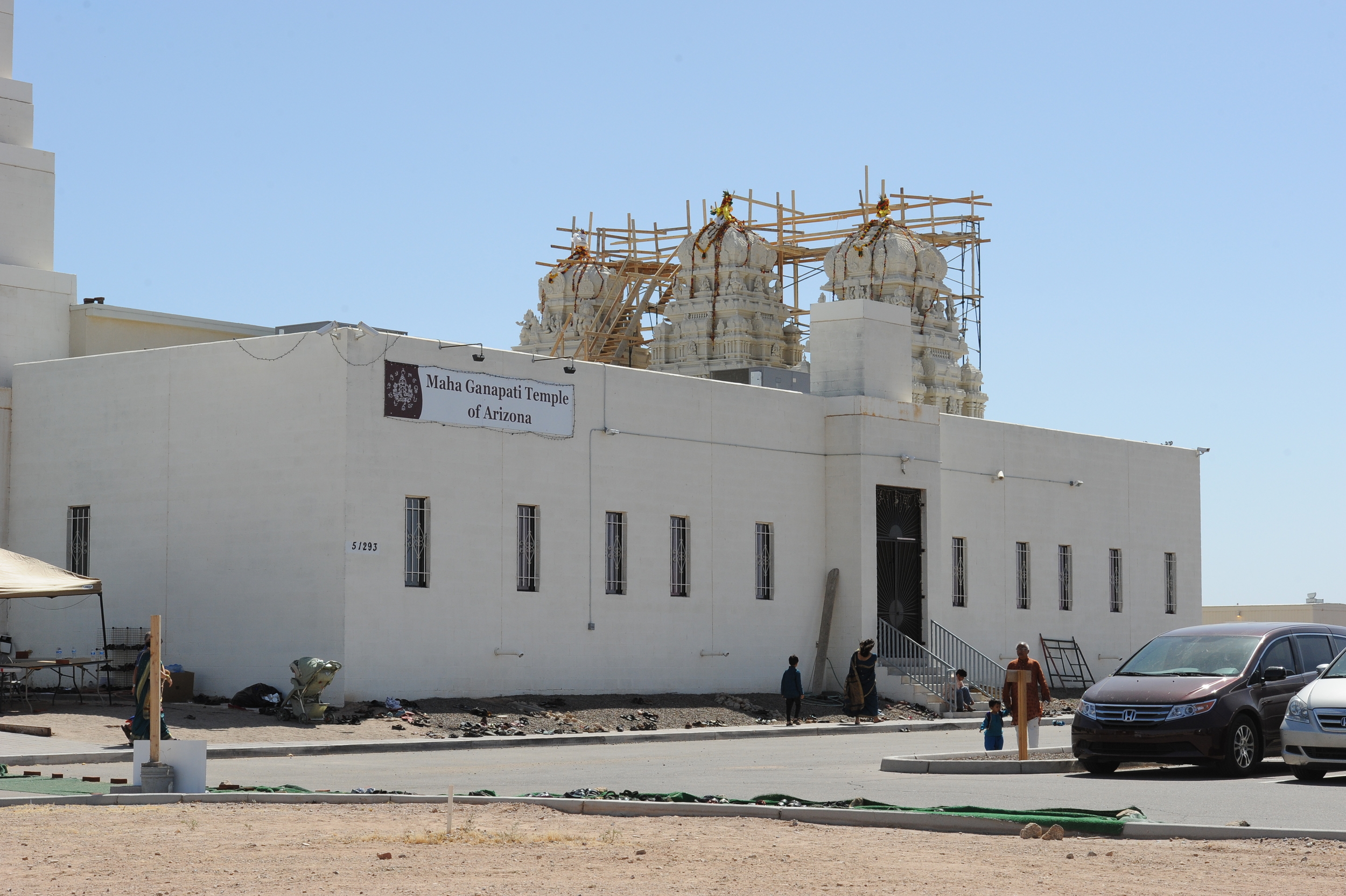 Construction of Main Shrine Vimanas (2013)