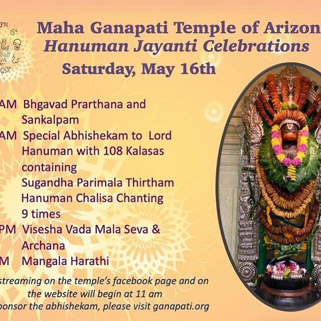 Worshiping Lord Hanuman brings us closer to Lord Rama. The pure and unshakable devotion that Lord Hanuman demonstrated in His life is an example for mankind to learn from. Chant His glory this Saturday with our priests while witnessing the abhishekam