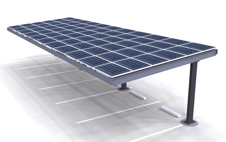 Solar Single Column Single Carport Structures Corp