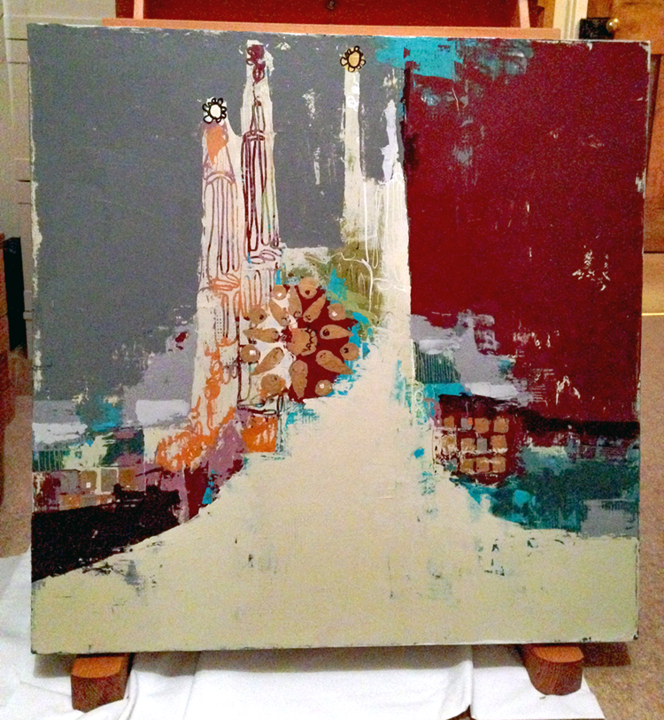 "Leave Your Mark, Barcelona" in process #1