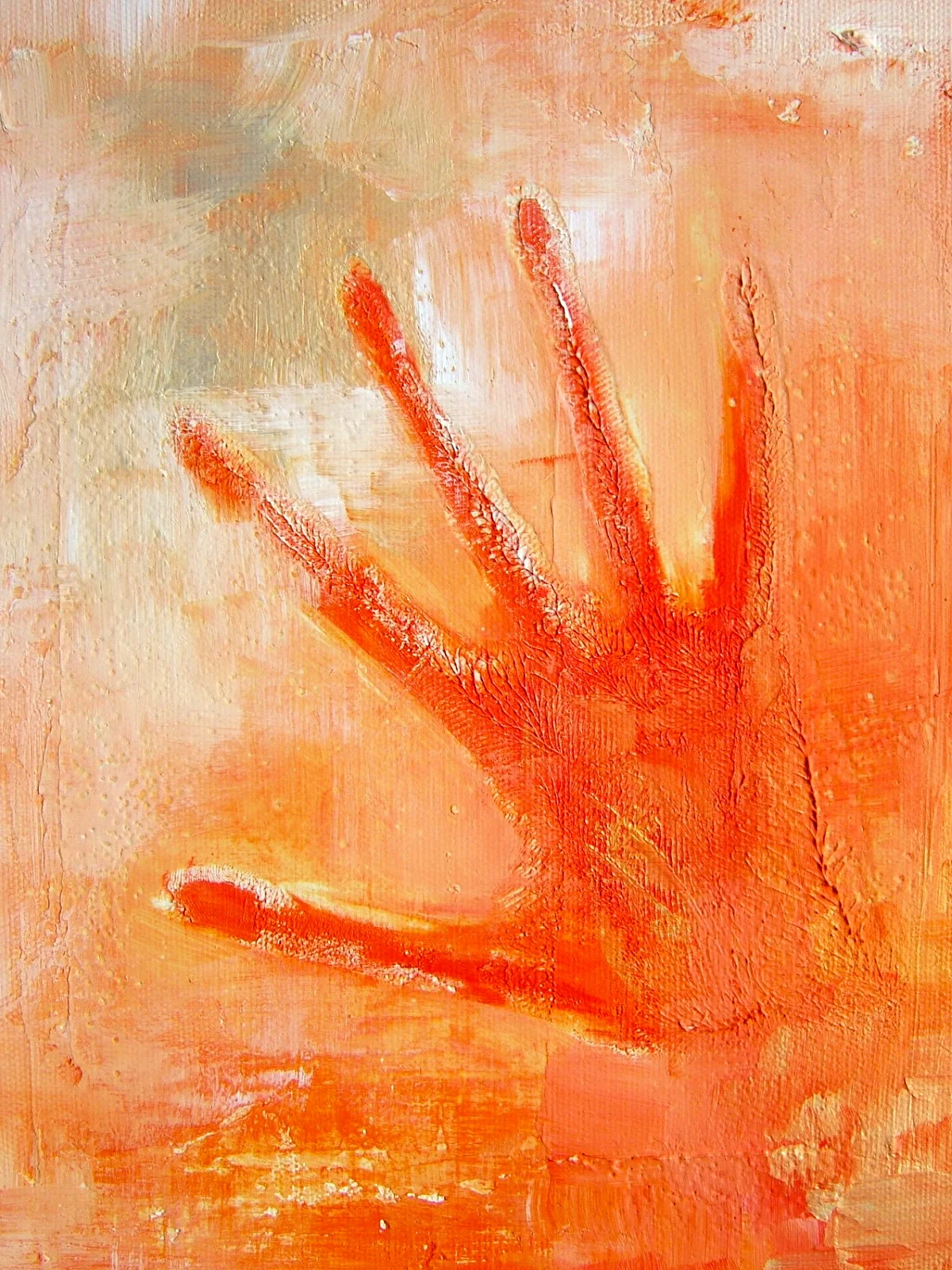 One of my early expression paintings. acrylic on canvas (12x16)