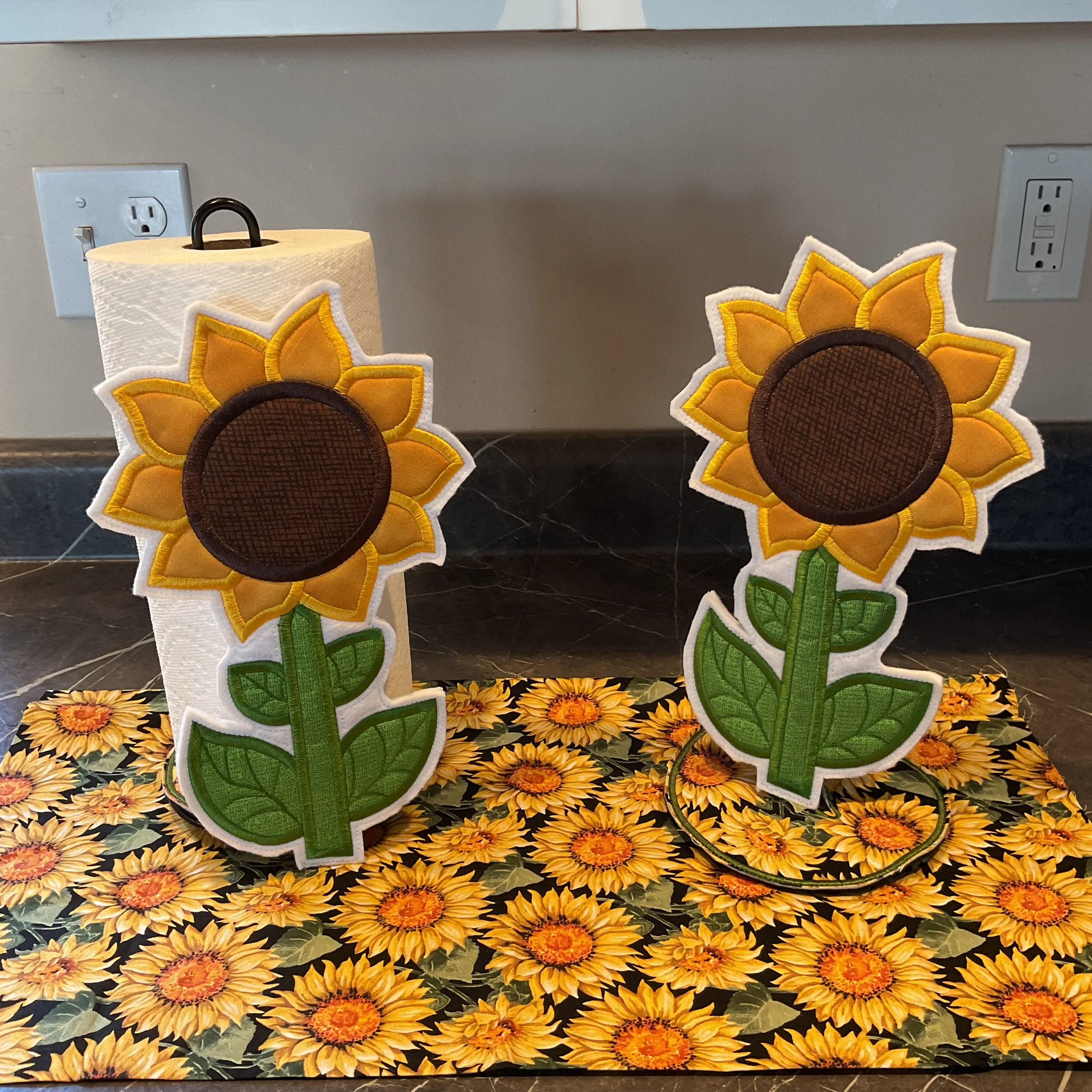Sunflower Paper Towel Cover Character
