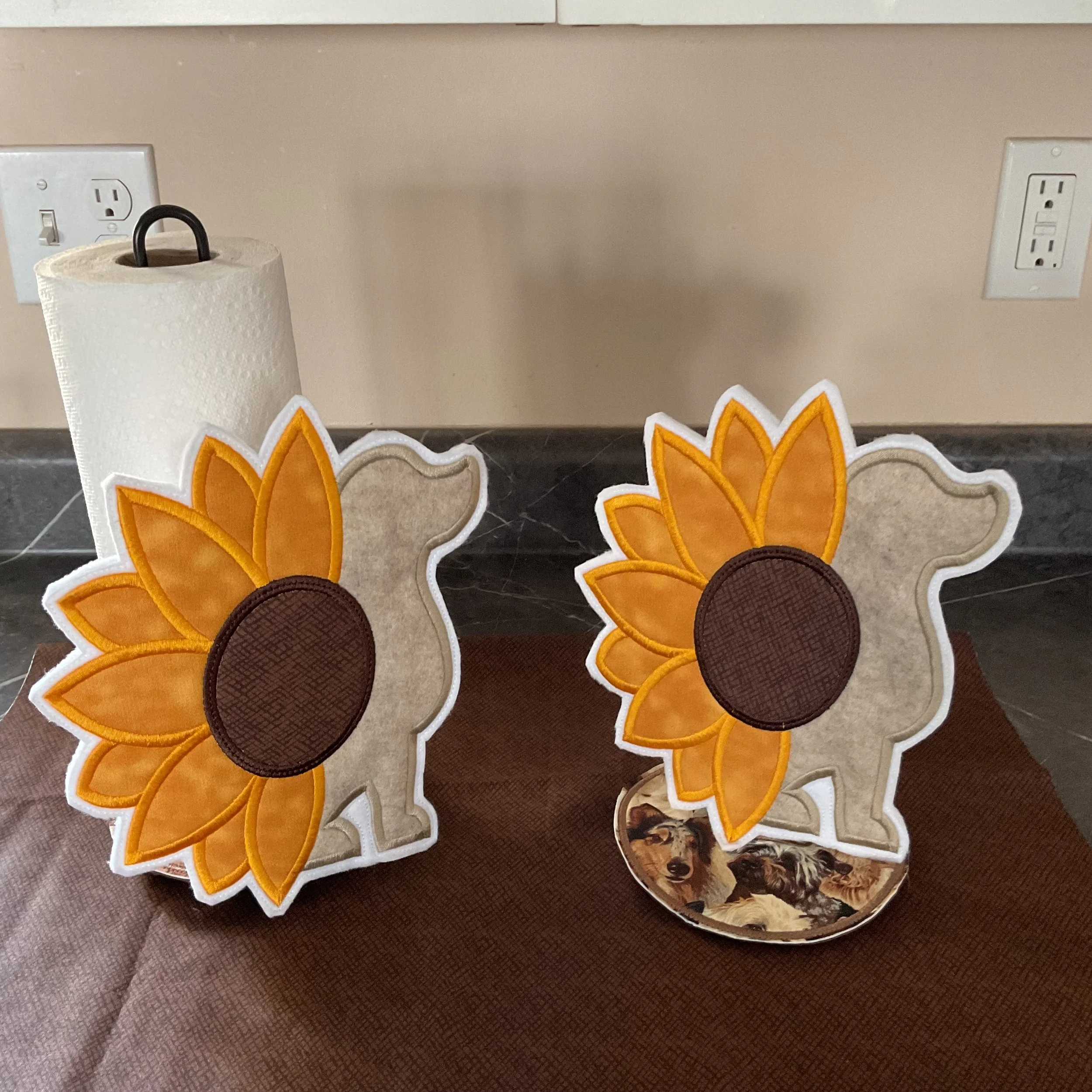 Brown Dog Paper Towel Cover Character