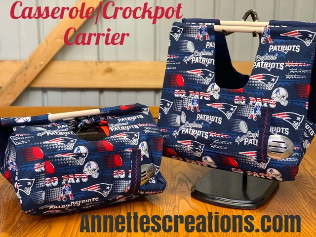 New England Patriots Casserole/Crockpot Carrier