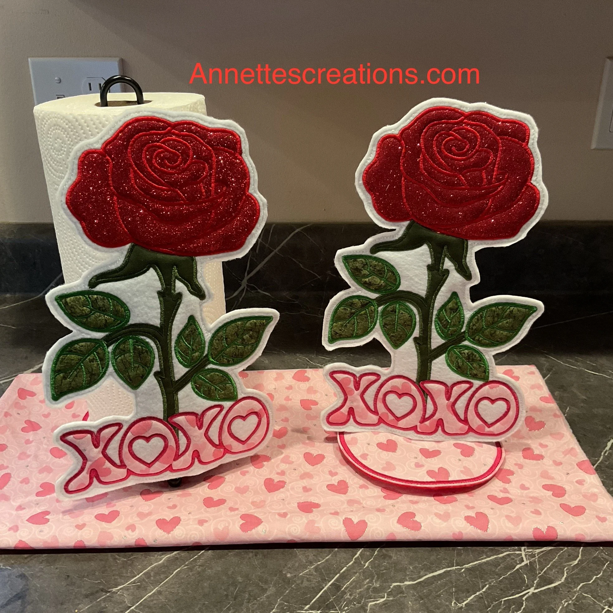 Rose Paper Towel Holder Character