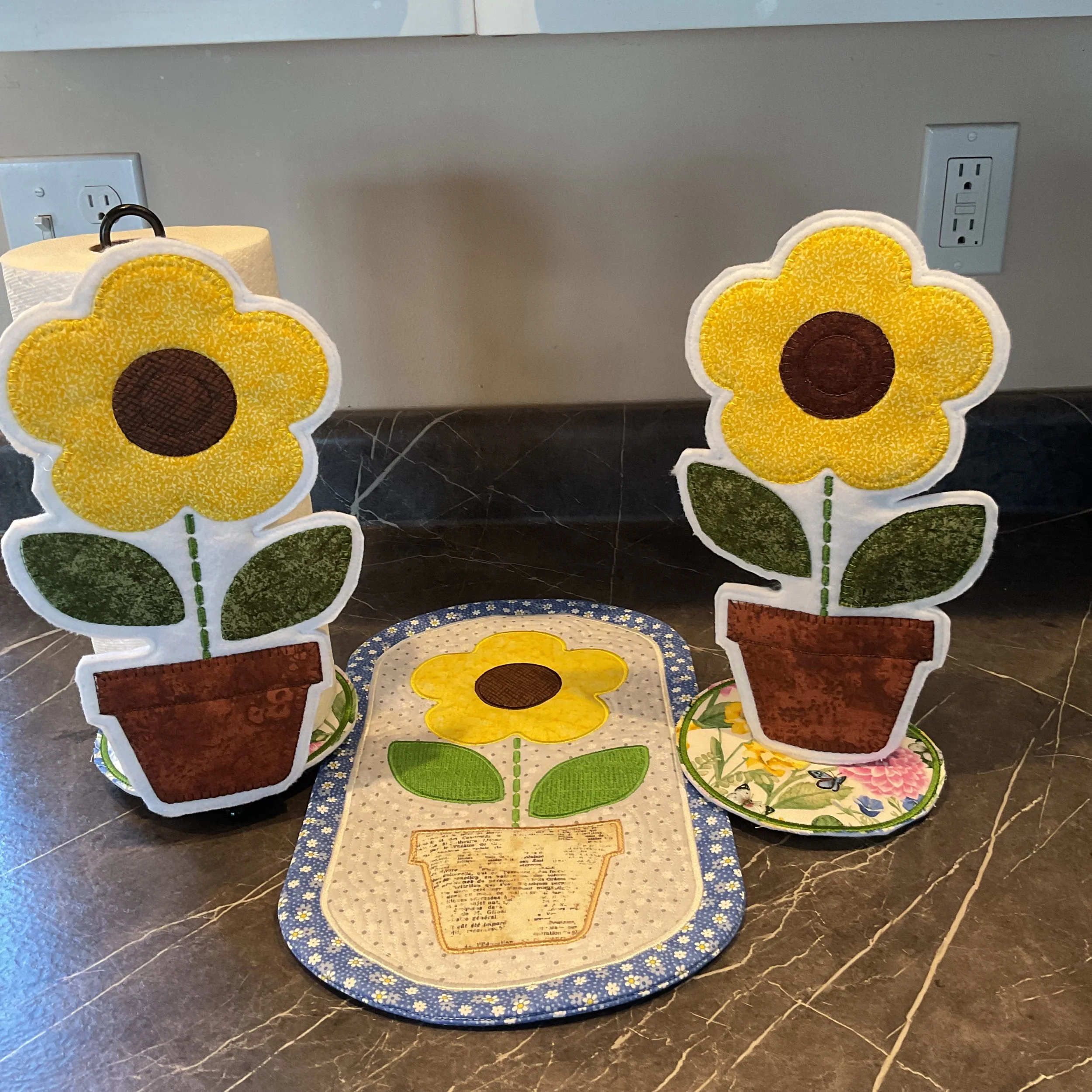 Yellow Daisy Paper Towel Cover Character